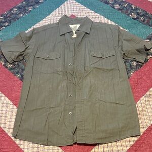 Organic Men's Short Sleeve Button-Up Shirt